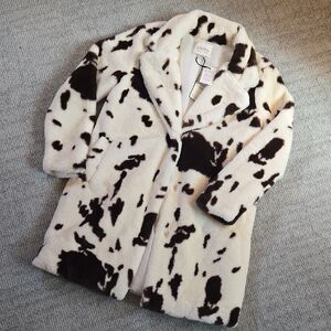 Cow Print Coat